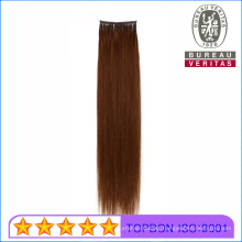 Human Virgin Remy Hair Grade 18inch All Colors Double Thread Knot Single Ring Hair Extension